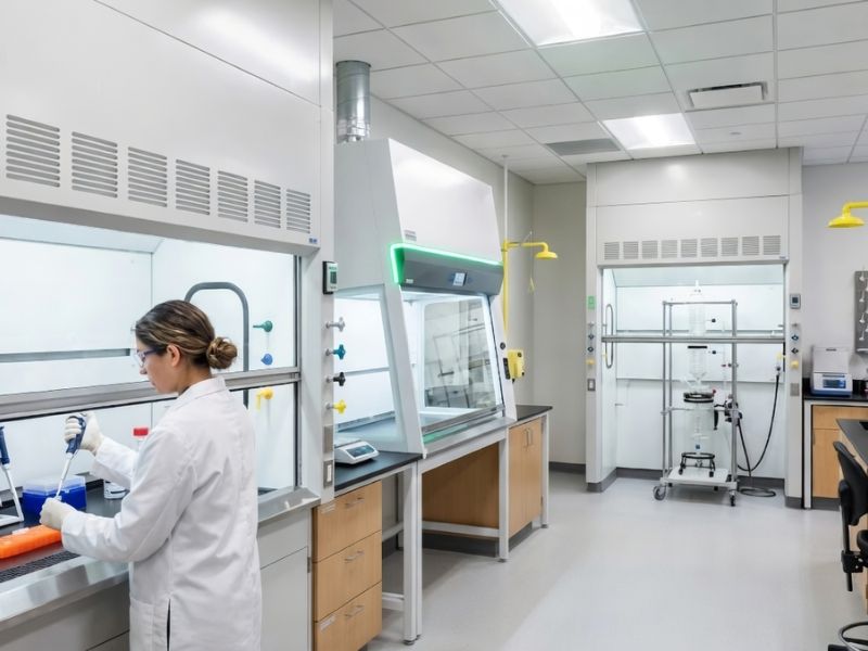 campana extractora de gases de laboratorio
