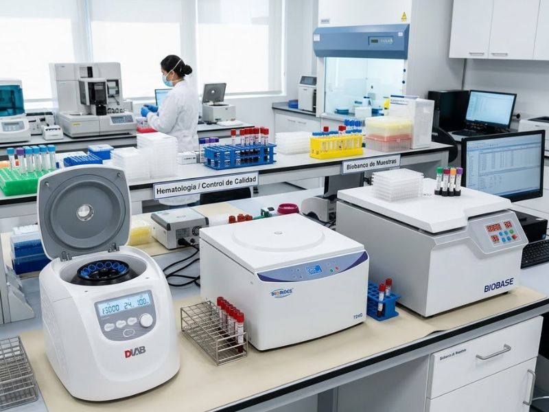 tipos de centrifuga de laboratorio clinica microcentrifuga