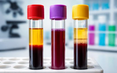 Fase preanalítica en laboratorio: uso correcto de tubos al vacío lila, rojo y amarillo